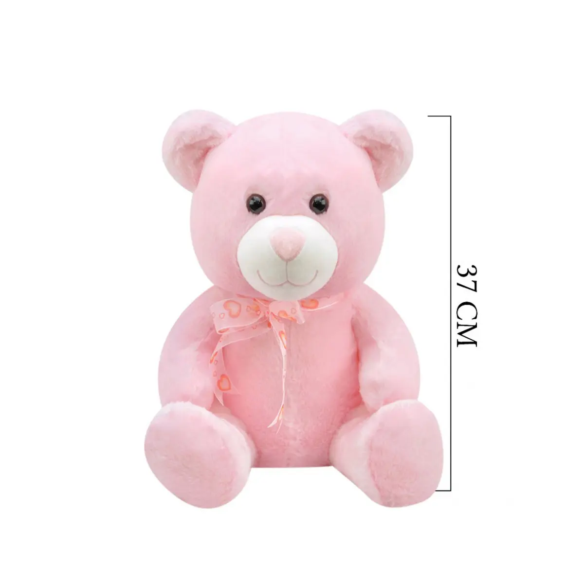 1178p selay, urso sentado 37 cm rosa