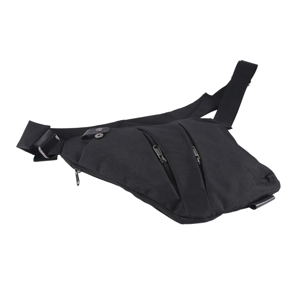 ABQR Borsa a tracolla sottile antifurto, borsa a tracolla multiuso per uomo donna viaggi all'aperto (nero)