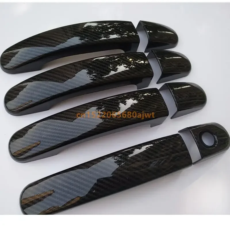 Carbon fiber Car Door Handle Cover Trim for Ford Focus 2 MK2 2005 2006 II for Focus 3 MK3 III 4 MK4 C-Max Kuga Escape  Sticker