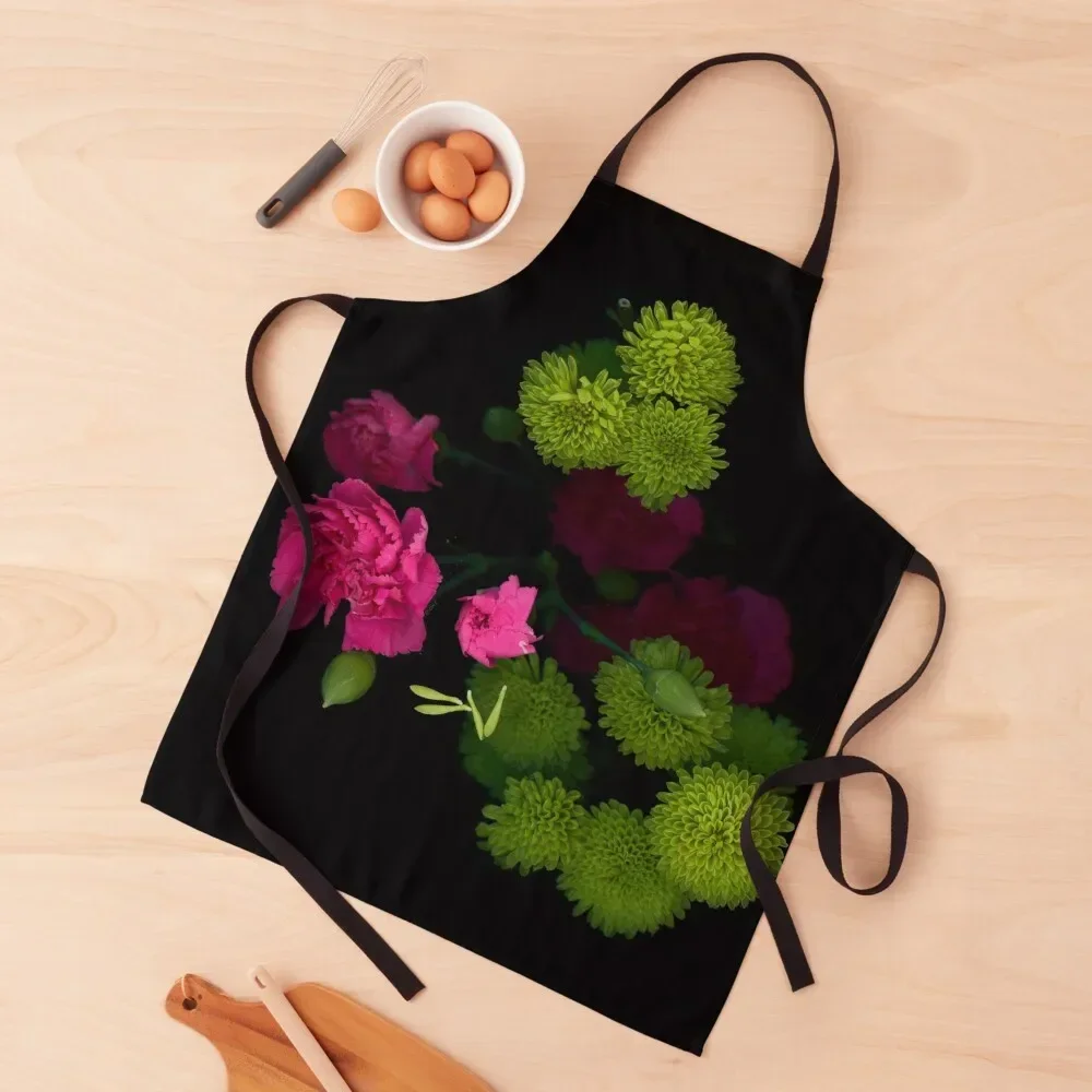 

Flowers 15 Apron Kitchen Apras For Women esthetician men's barbecue home women Apron