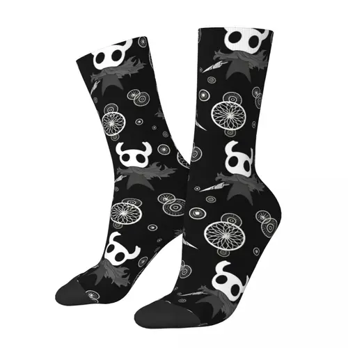 Imagen 2 del producto Medias huecas para videojuegos, calcetines de caballero Unisex para hombre, calcetines góticos de alta calidad, calcetines de diseño antideslizantes para escalada en invierno, Idea de regalo
