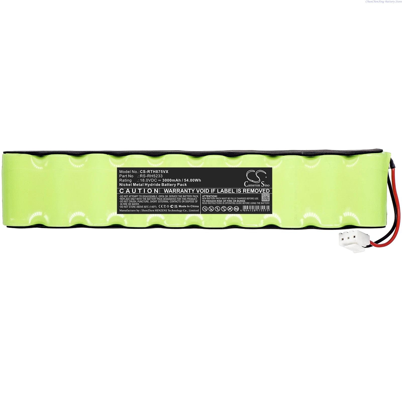18.0v 3000mah bateria de aspirador de pó RS-RH5233 para rowenta rh8753 rh8758 2210017128, para tefal ty8751rh9a0 ty8758rh9a0