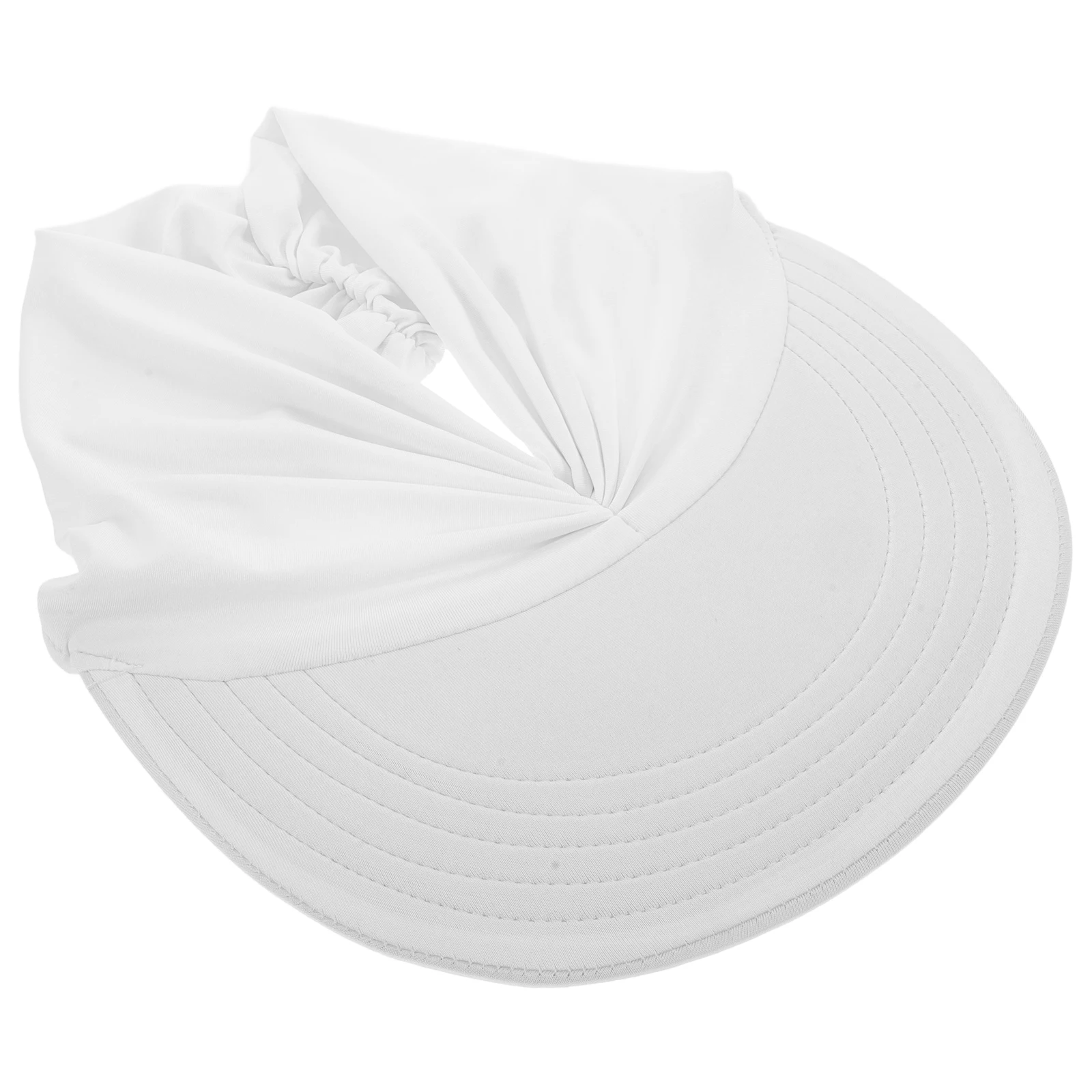 

White Sunhat for Beach Women Spring Summer Lightweight Portable Breathable Stylish Design Outdoor Sports Travel Vacations