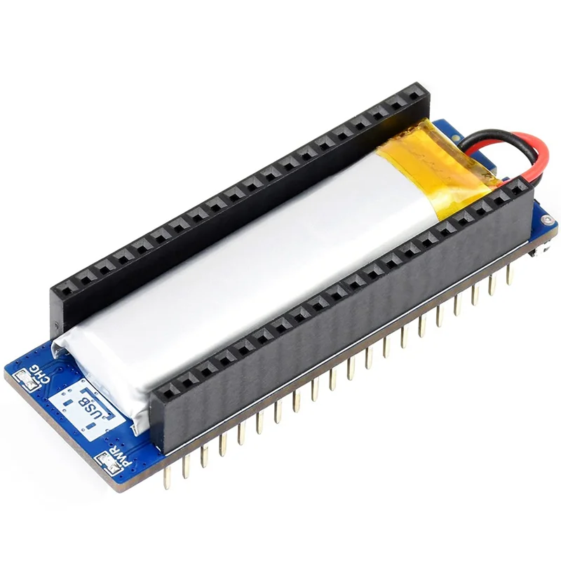 Waveshare UPS Module B for Raspberry Pi Pico Board, Uninterruptible Power Supply Monitoring Battery Via I2C Bus,Stackable Design