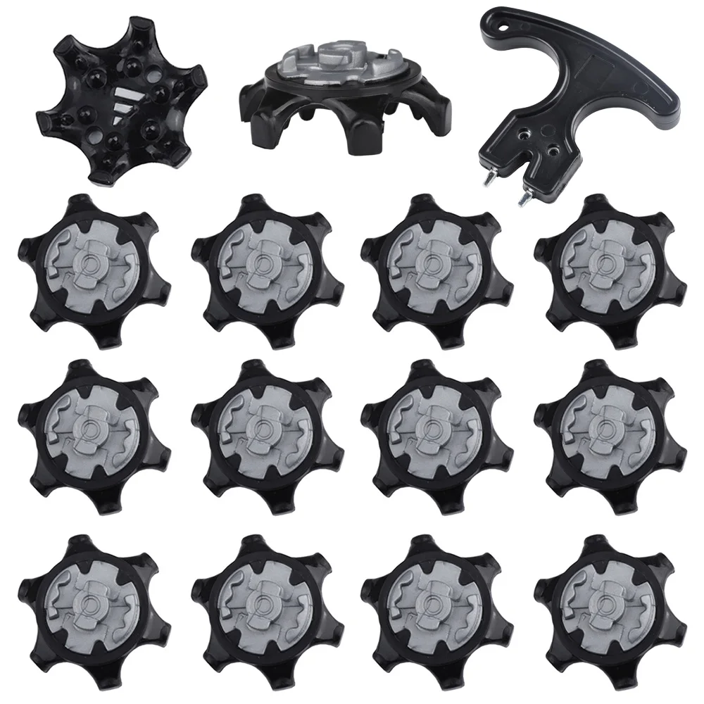 14pcs  Golf Spikes Pins Turn Fast Twist Golf Shoe Spikes Durable Replacement Set Ultra Thin Cleats Pins Fits Ping System Spike ﻿