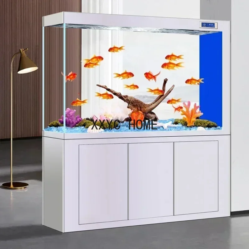 Jinjing Super White Glass Entrance Screen Dragon Fish Tank Living Room Large Change Water Aquarium