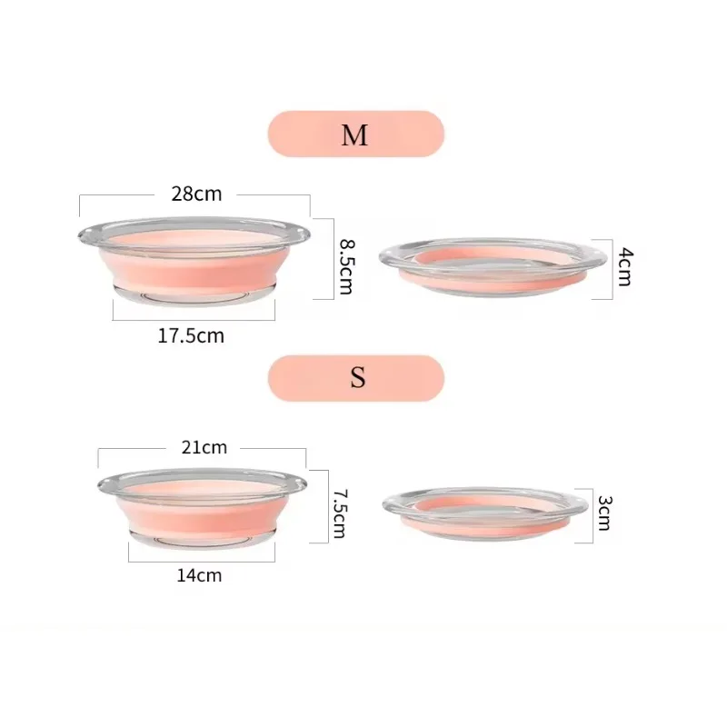 Transparent Foldable Footbath Massage Bucket Soaking Folding Basin Spa Foot Bath, Household Sauna Bathtub, Pedicure Bath, Travel