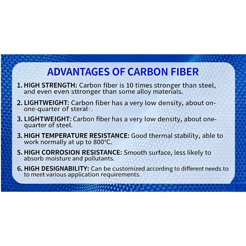 Full Carbon Fiber TubeHigh Thermal Conductivity Heat&Corrosion Resistant Custom Pipe For RC Drone Aircraft Model DIY Replacement