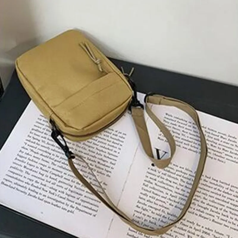 Messenger Sling Bags For Men women Casual Canvas Small Zipper Crossbody Pouch Simple Small Crossbody Shoulder Bag 2024 Trend