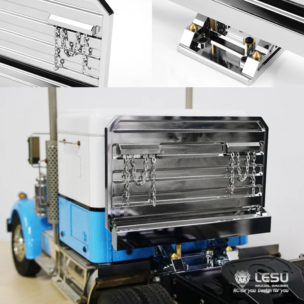 Metal LESU Cabin Rear Plate Rack  For 1:14 TAMIYA King Hauler Globe Liner Tractor Truck Grand Hauler DIY Model Car