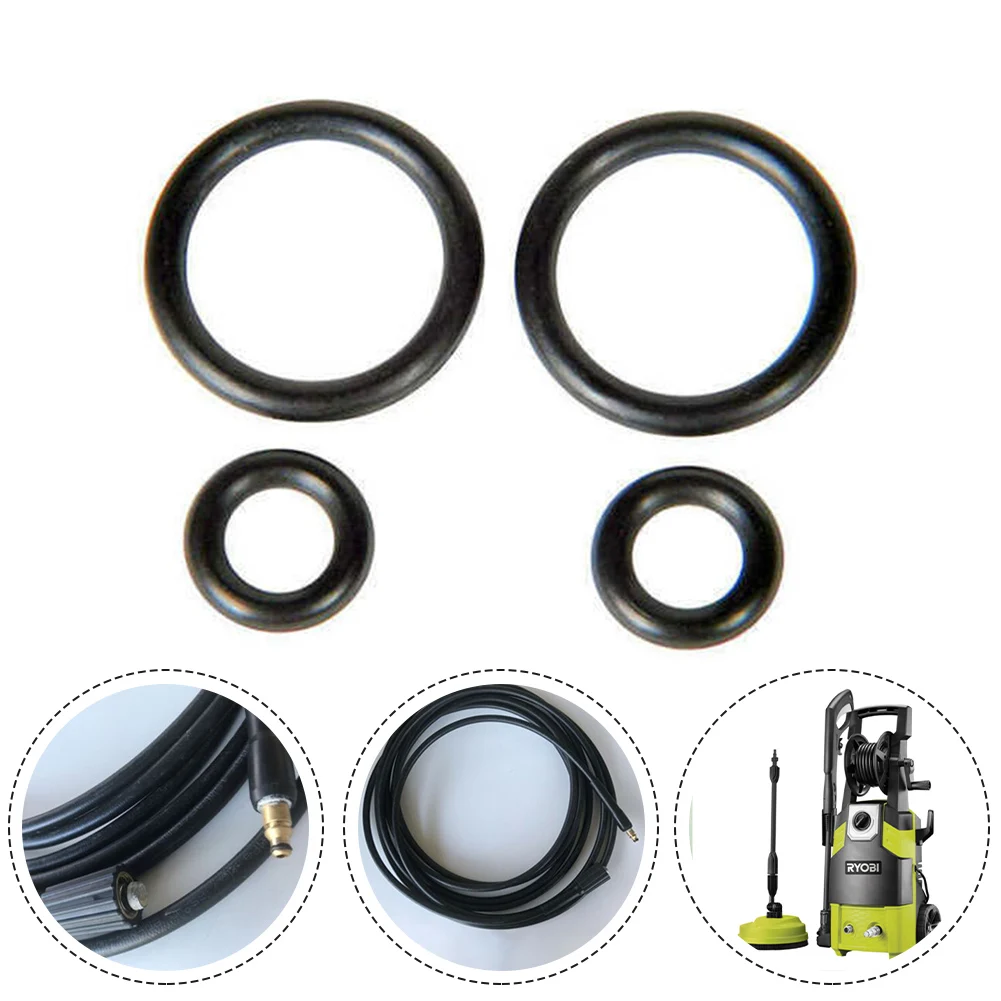 Pressure Washer Sealed Loop Delicate Exquisite Large O-rings Small O-rings For Hose To Trigger Handle Connection 4pcs Quality