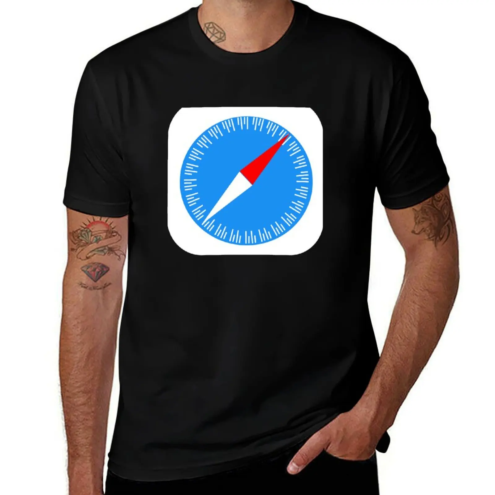 iPhone - apple safari logo T-Shirt for a boy plain anime tshirt shirts graphic tee men t shirts