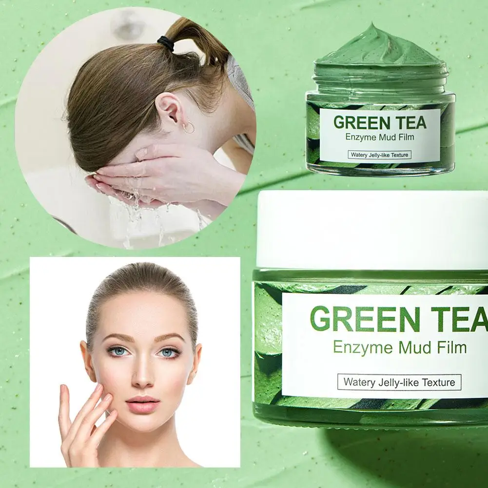 

Face Mask 30g Green Tea Ice Muscle Mud Mask Deep Cleansing Shrink And Products Blackheads Care Pores Facial Remove Skin Mas N2H9