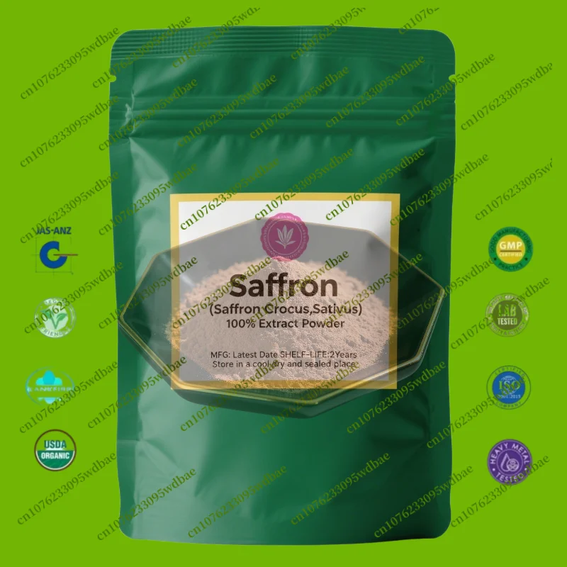

Индивидуальный порошок экстракта натурального шафранового крокуса с упаковкой из алюминиевой фольги, двухэтажный пластиковый пакет для глобальных дистрибьюторов