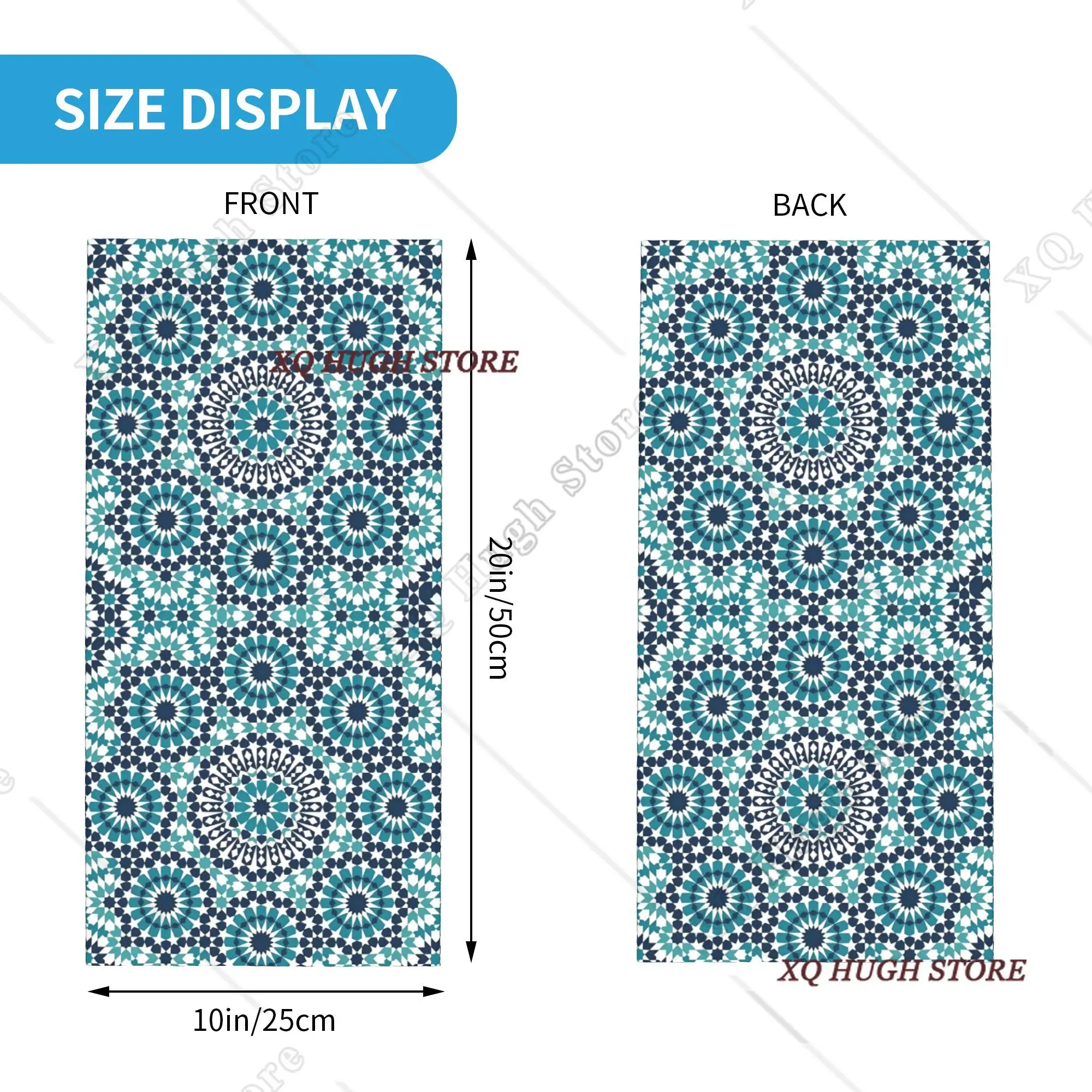 Marokkaanse Berber Rug Boho Style Winter Hoofdband Nekwarmer Ski Running Tube Sjaal Boheemse Geometrische Gezicht Bandana Gaiter