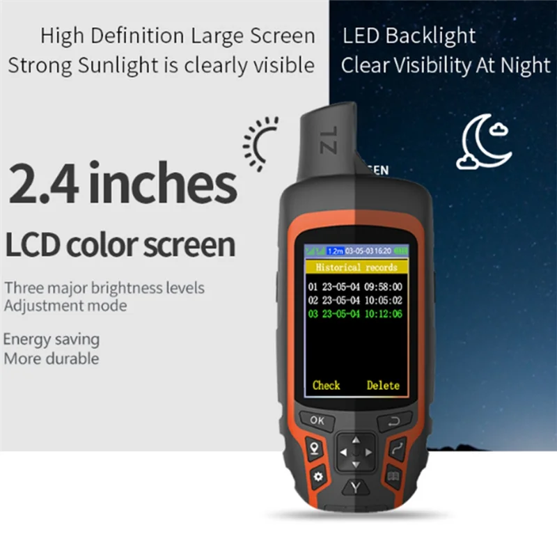 【مجموعات】ZL166 GPS عداد أرضي محمول لمعدات المسح عالية الدقة للمزرعات والحديقة وقياس منطقة الأراضي الزراعية