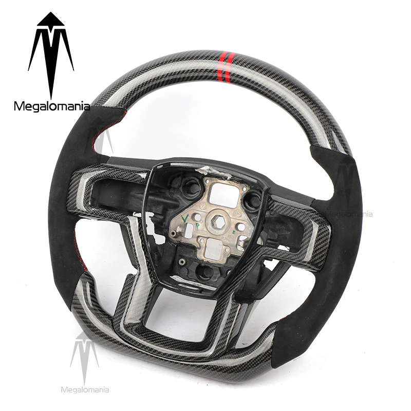 

Fit For Ford F150 F-150 2021 2022 2023 2024 Sports Racing Carbon Fiber Steering Wheel