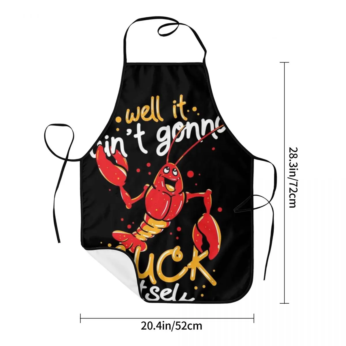 Cajun Food Lover Crawfish Boil - Suck Itself Aprons Chef Cooking Cuisine Tablier Bib Kitchen Cleaning Pinafore for Women Men