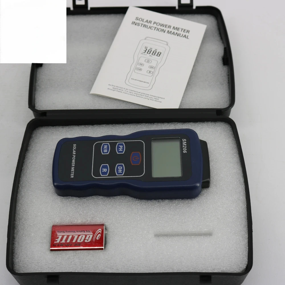 

Solar Power Meter SM206 for solar research and solar radiation measurement