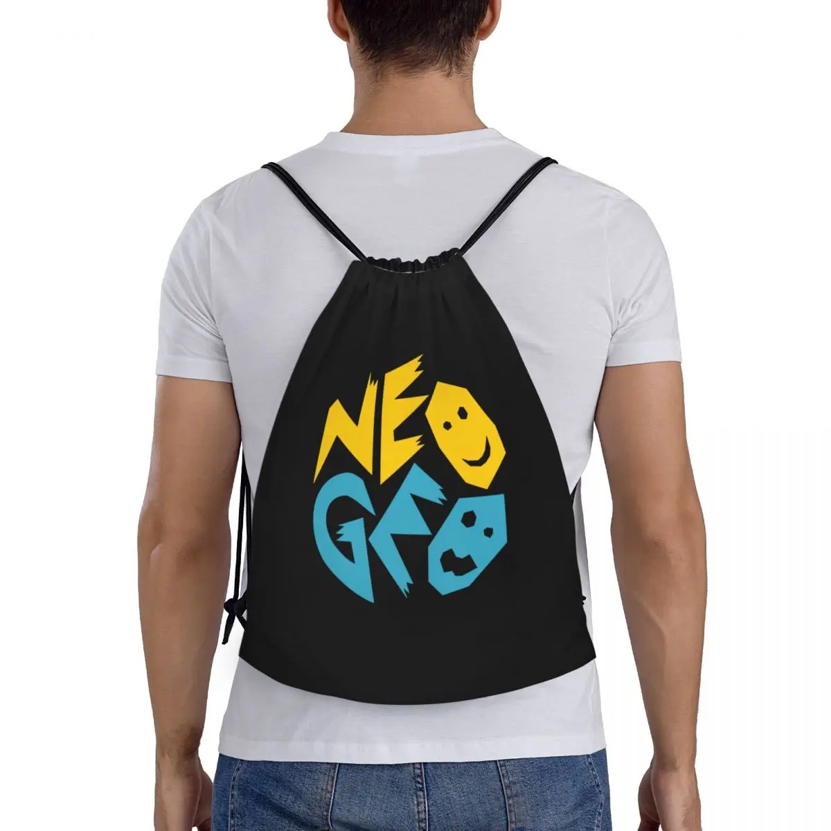 Neogeo Arcade Kordel zug Taschen Männer Frauen tragbare Sporthalle Sackpack Shopping Storage Rucksäcke