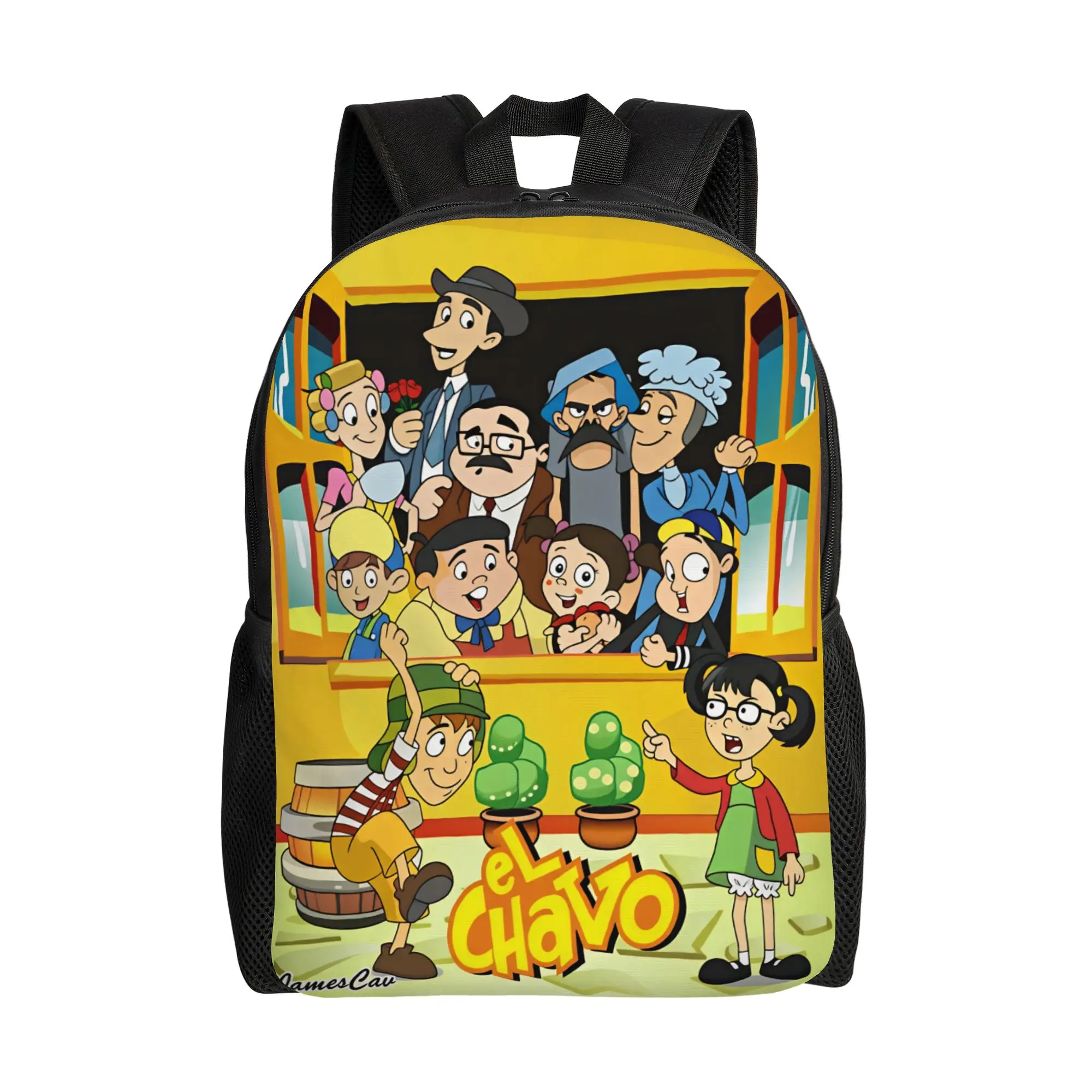 El Chavo del Ocho  Backpack  University Backpacks Youth Colorful Breathable High School Bags Aesthetic Rucksack