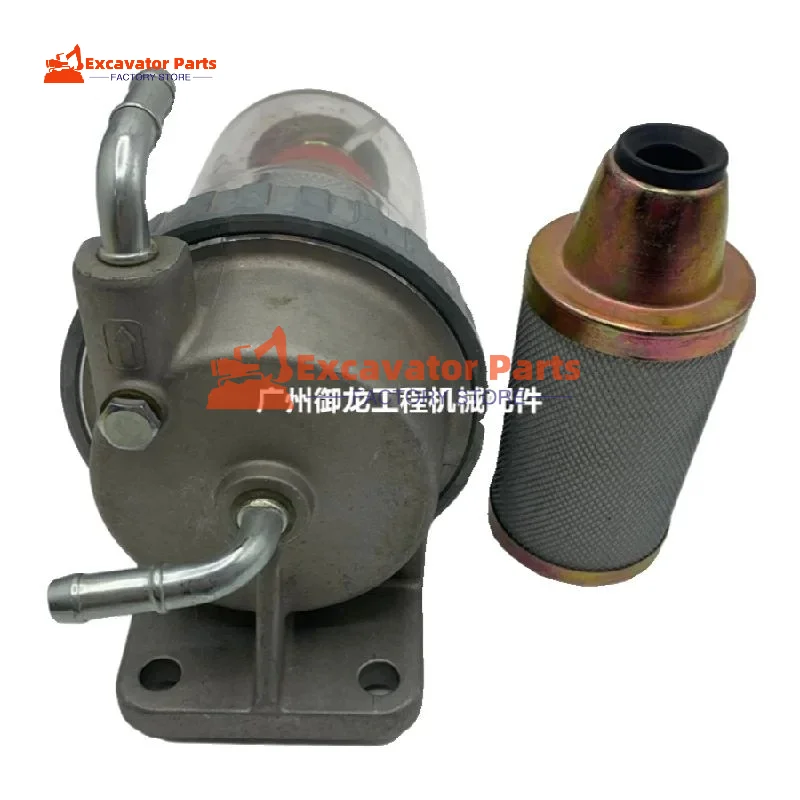 For Kubota SK200-6E 210 230-6 250-6 Oil and water separator assembly diesel filter Excavator Parts