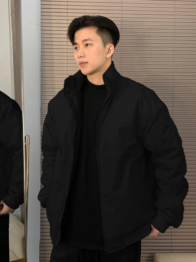 

Мужская куртка в американском стиле, хлопковая, осенне-зимняя верхняя одежда, с воротником-стойкой, утепленная хлопком, для зрелых мужчин, стабильная модель