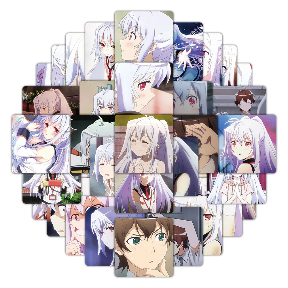 

10/59PCS Plastic Memories Cartoon Stickers Error Isla Graffiti Anime DIY Decoration Laptop Phone Guitar Bike Decals Kids Toys