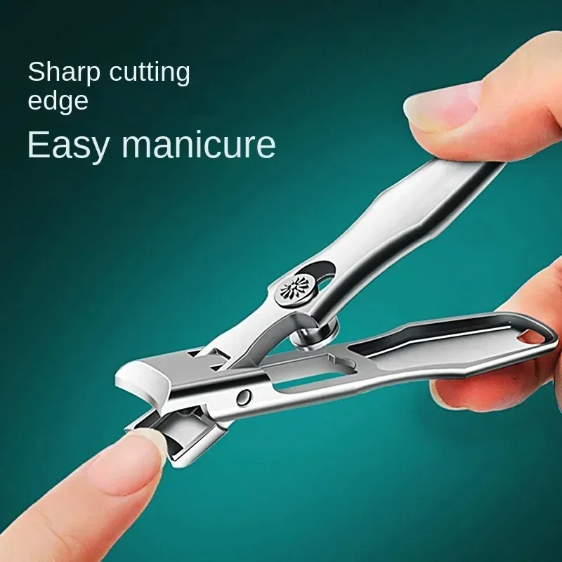 Stainless Steel Nail Clipper Splash-Proof Large Opening Nail Clipper Portable Dead Skin Removalnail Clipper Cuticle Trimmer