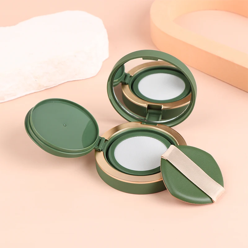 12g Empty Air Cushion Puff Box with Powder Sponge Mirror Portable Cosmetic Makeup Case Container for BB Cream Foundation