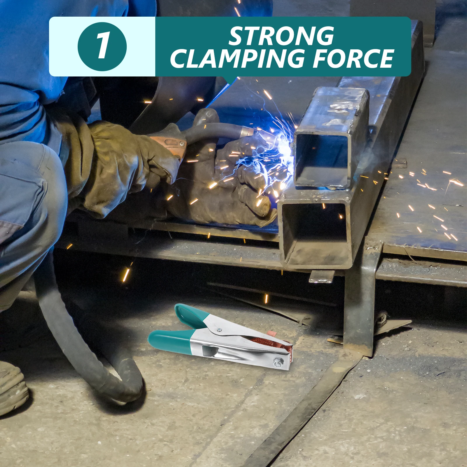 

Welding Clips Ground Clamps Copper Wire Earth Contact Tips for Welder Butt Spot MIG Tools Hardware Accessories Conductive Sheet