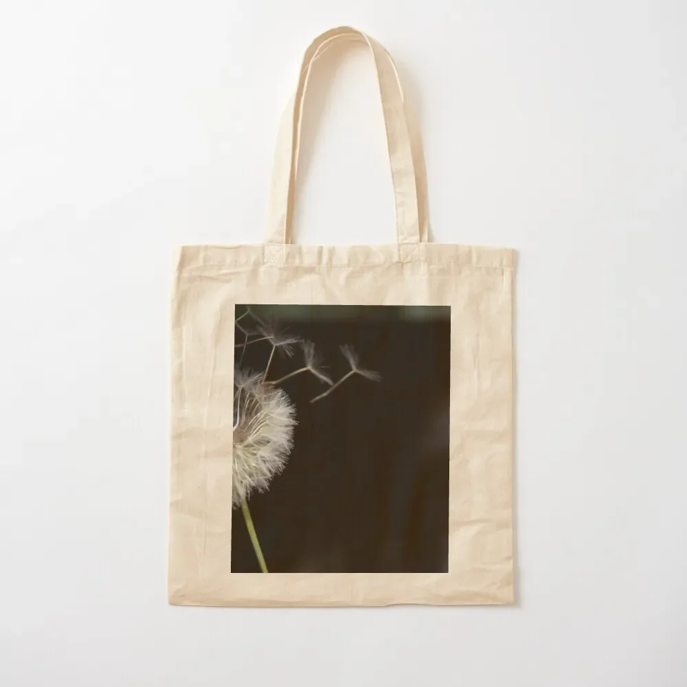 

Dandelion Blowing in the Wind Tote Bag shopping bags foldable Canvas bag reusable grocery bags Tote Bag