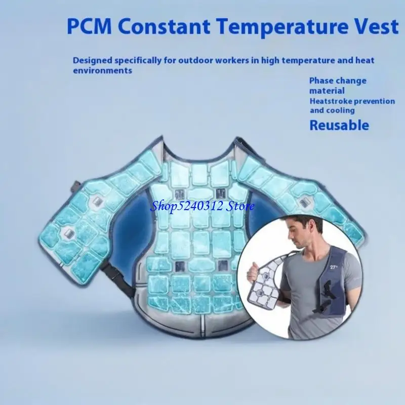 634C enfriamiento verano chaleco enfriamiento portátil chaqueta fría para pescar, ciclismo, jardinería,