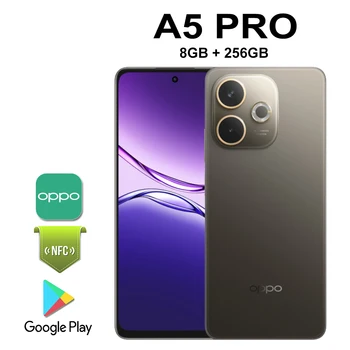 OPPO A5 Pro jest wyposażony w 8 GB + 256 GB pamięci RAM/baterię o pojemności 6000 mAh/z funkcją NFC, wytrzymały, modny smartfon 5G z klasy średniej.