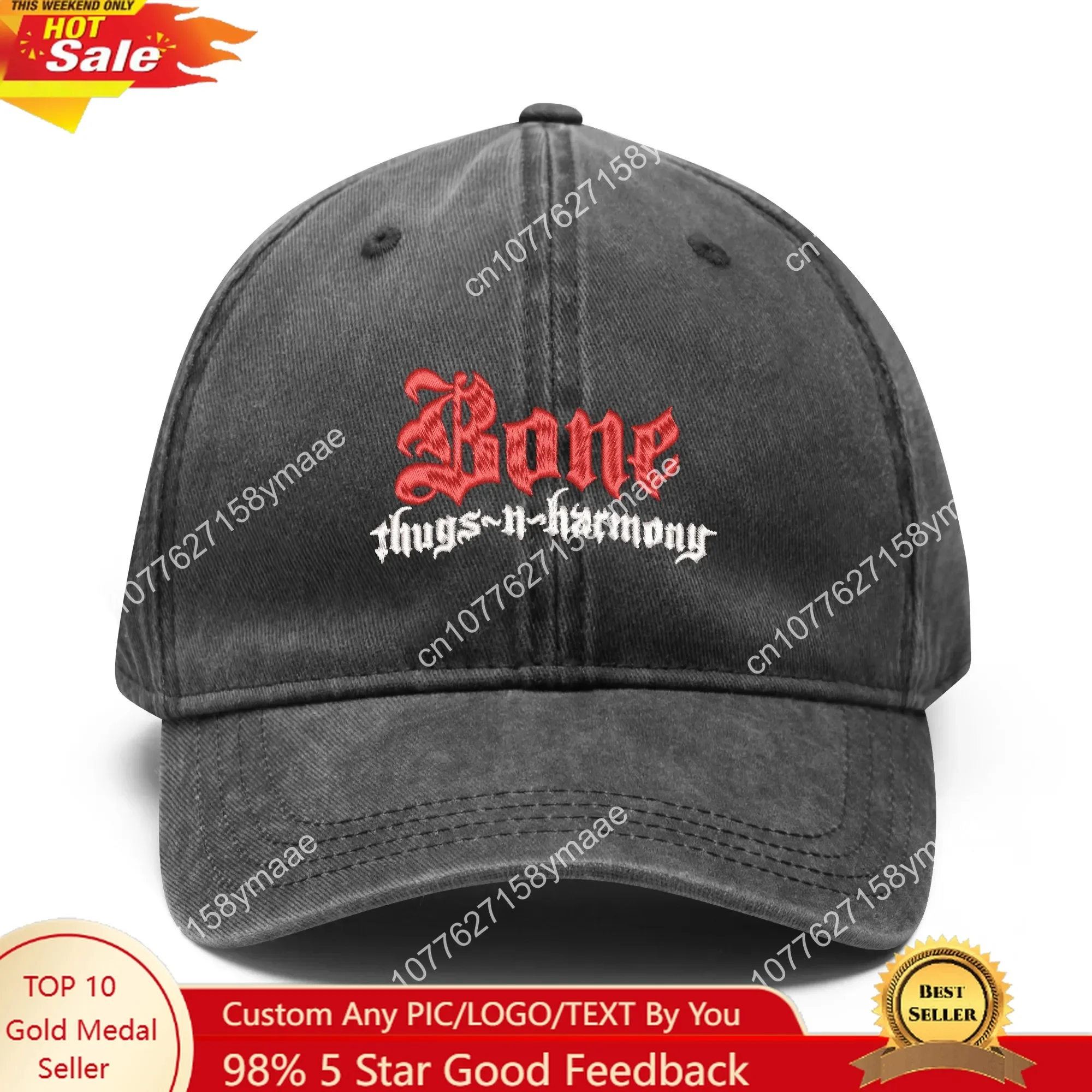 

Bone Band Thugs Music N Rap Harmony Embroidery Hats Mens Womens Sports Baseball Hat Custom Personalized Text Cowboy Trucker Cap