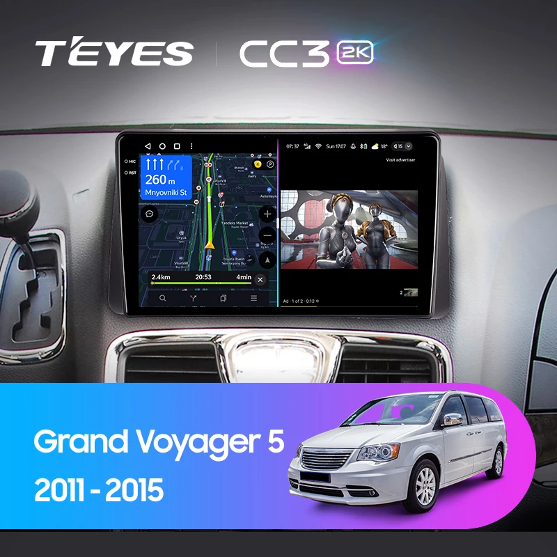 TEYES CC3 2K For Chrysler Grand Voyager 5 2011 - 2015 Car Radio Multimedia Video Player Navigation stereo GPS Android 10 No 2din 2 din dvd