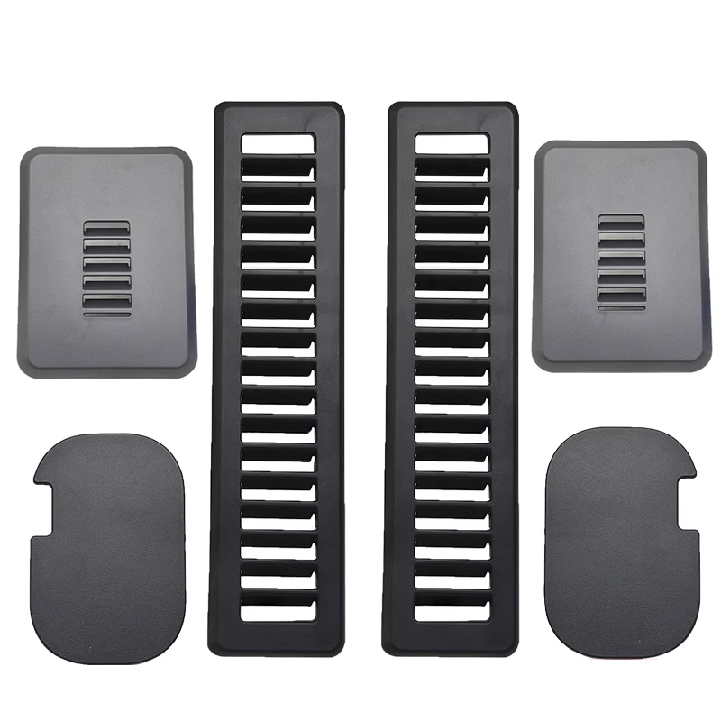 

6 шт., задняя дверь автомобиля, стопор D, декоративная сменная накладка для черного Ford Transit Custom 2012-2023, автомобильные аксессуары для фургона