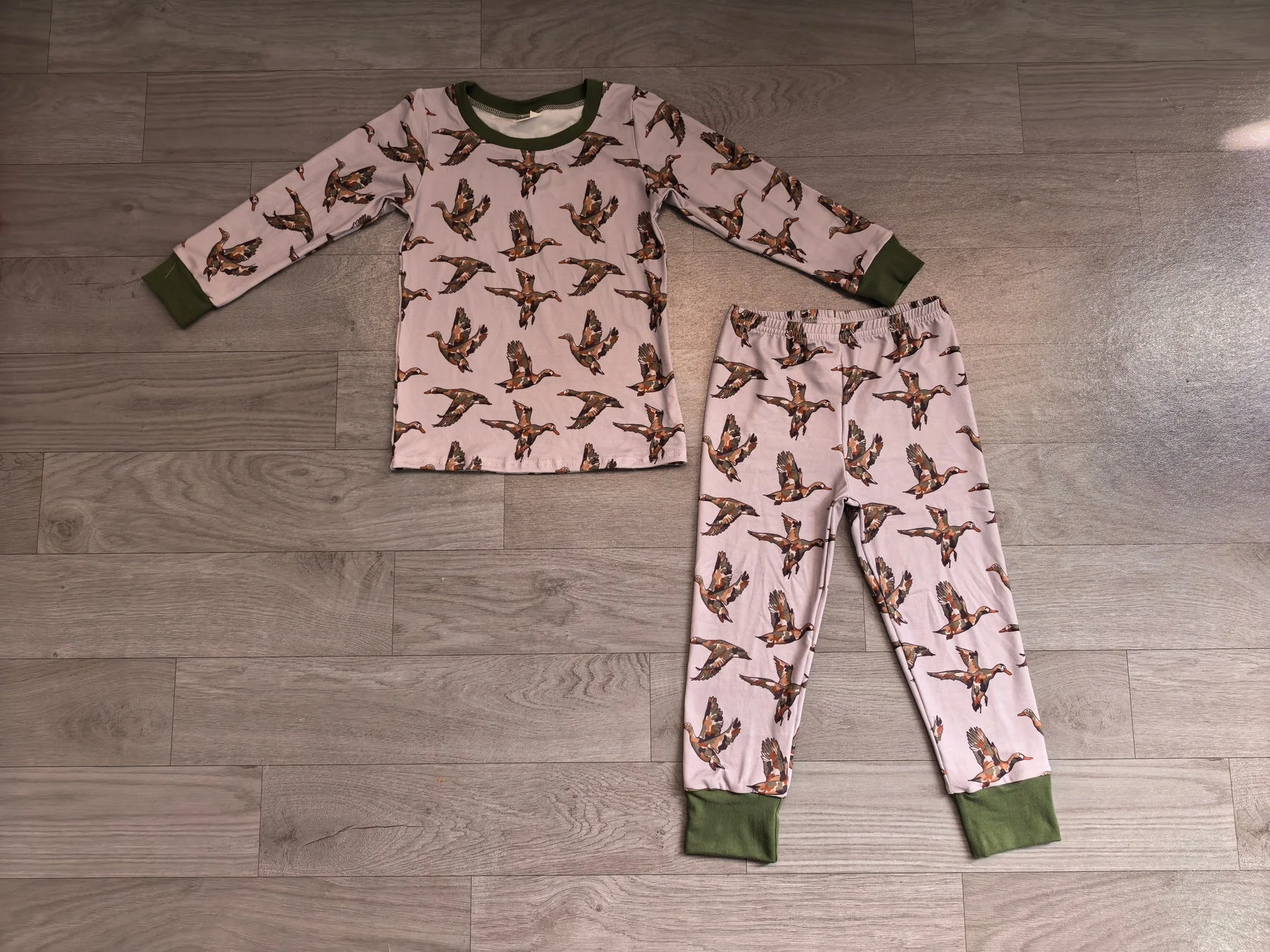 Wholesale Children Clothes Baby Boy Long Sleeves Camo Shirt Ducks Pants Toddler Boys Ducks Outfit Kids Set Clothing