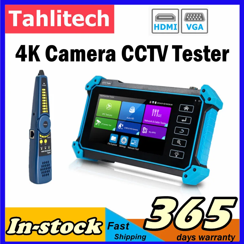 

IPC-5200C Plus 8MP AHD CVI TVI SDI Camera Tester 4K IP Camera Tester 5.4" Touch Screen HDMI VGA Cable Tester