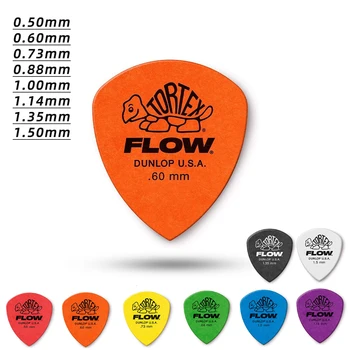 בחר את דאנלופ חומר 558R FLOW TORTEX לא מחליק חיתוך גיטרה. עובי: 0.50/0.60/0.73/0.88/1.00/1.14/1.35/1.50 מילימטר.