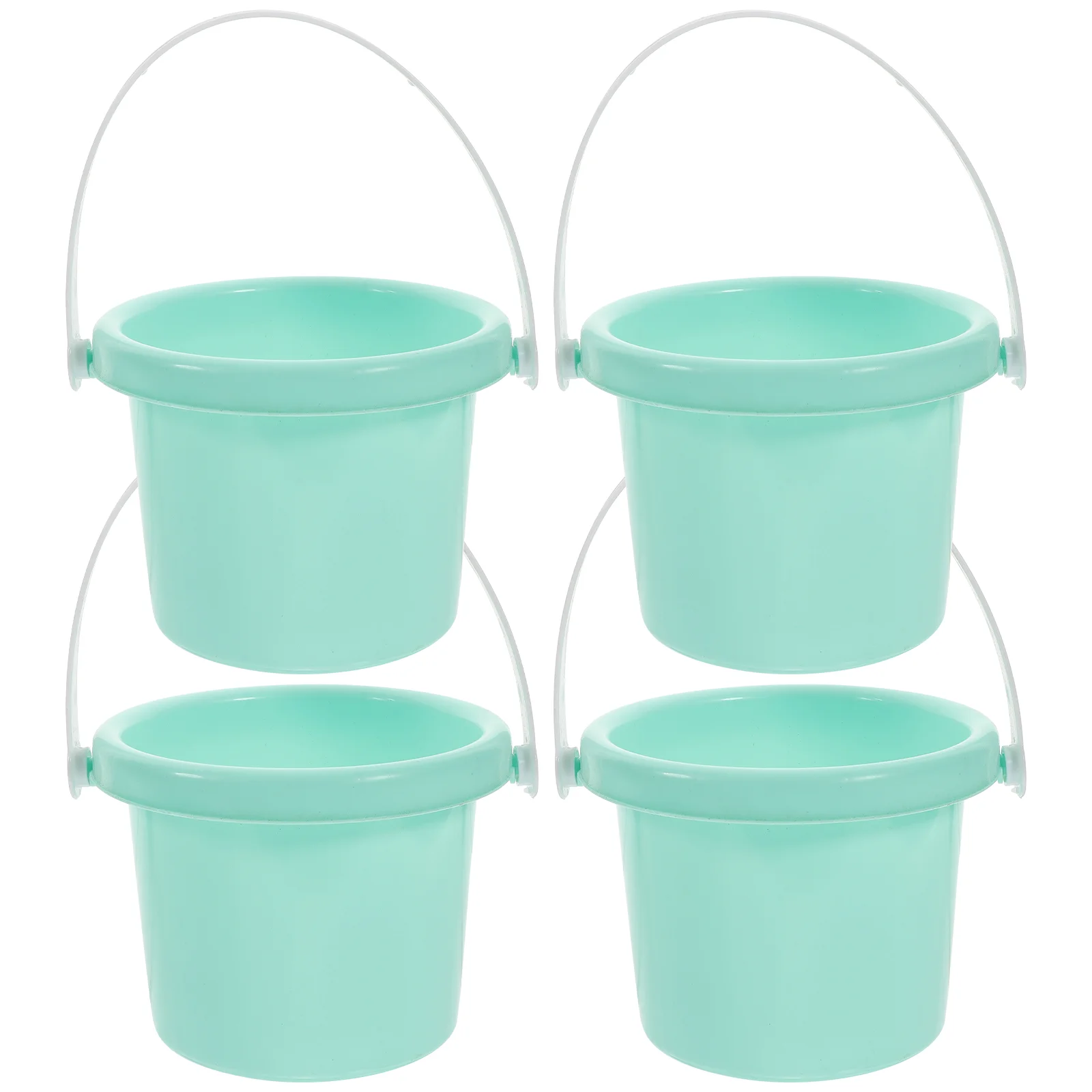 

4 Pcs Plastic Barrel Bucket Toy for Kids Mini Toys Child Beach Sand Buckets Keg