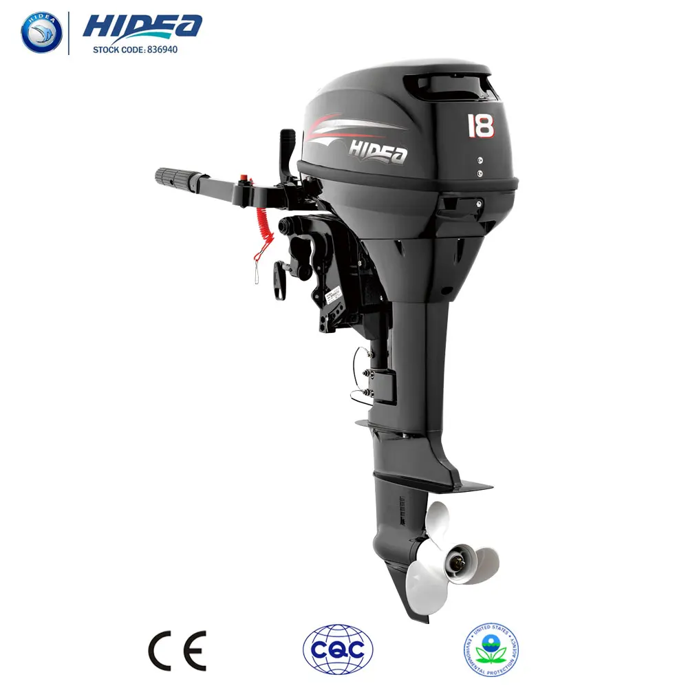 

Hidea 2 Stroke 18hp Outboard Motor,Long Shaft Engine, Boat Motors Made In China Fishing Boat Rubber Boat Engine Manual Start