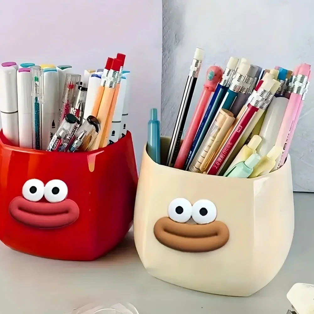 Magnetic Multi-Functional Storage Box Desktop Storage Space Pen Holder with Stickers Organizer for Home Office Kitchen Bathroom image 6