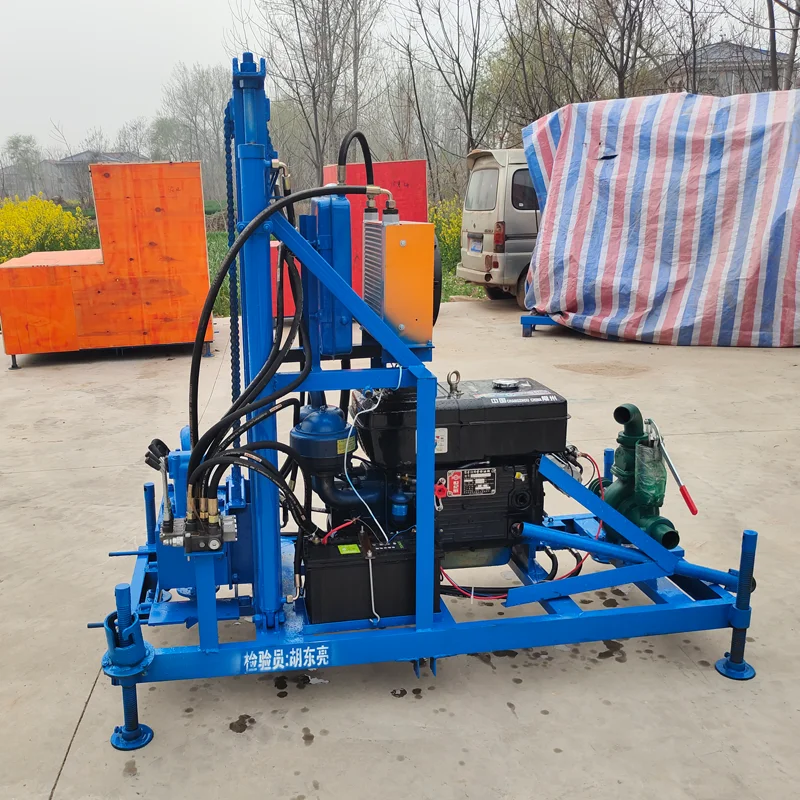 Factoroy Hydraulic Rotary Drilling Rig Portable Diesel Small Water Well Drill Machine150M Deep Water Well Drilling Rig Machine