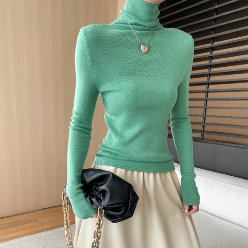 

Женские топы, пуловеры, свитера, водолазки, джемперы с длинными рукавами Y2k, уличная одежда, элегантная вязаная повседневная осень-зима 2025