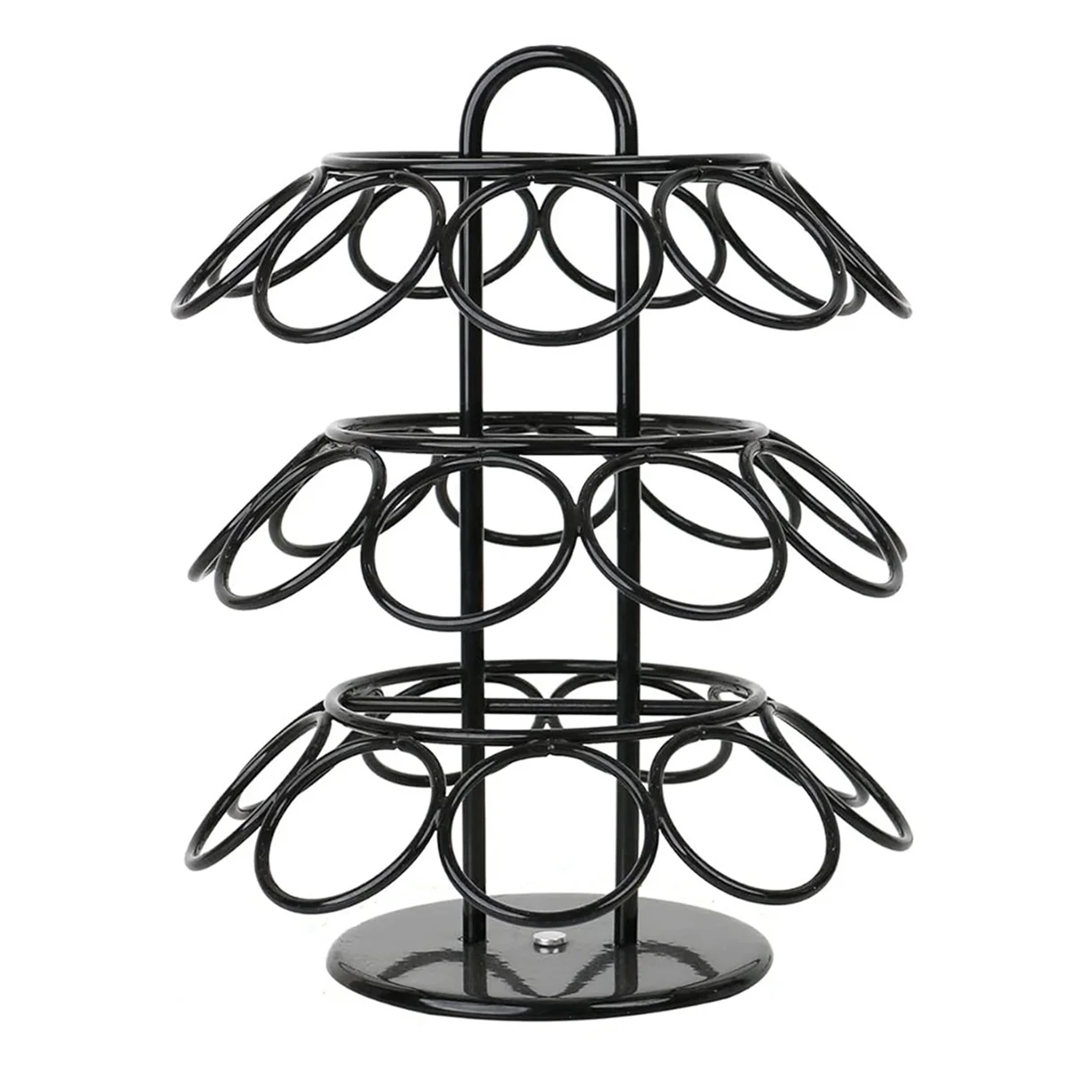 Держатель для капсул для кофе, хранилище для капсул для кофе, совместимое с чашками K (27 капсул), держатель для капсул для кофе на 360 градусов, черный