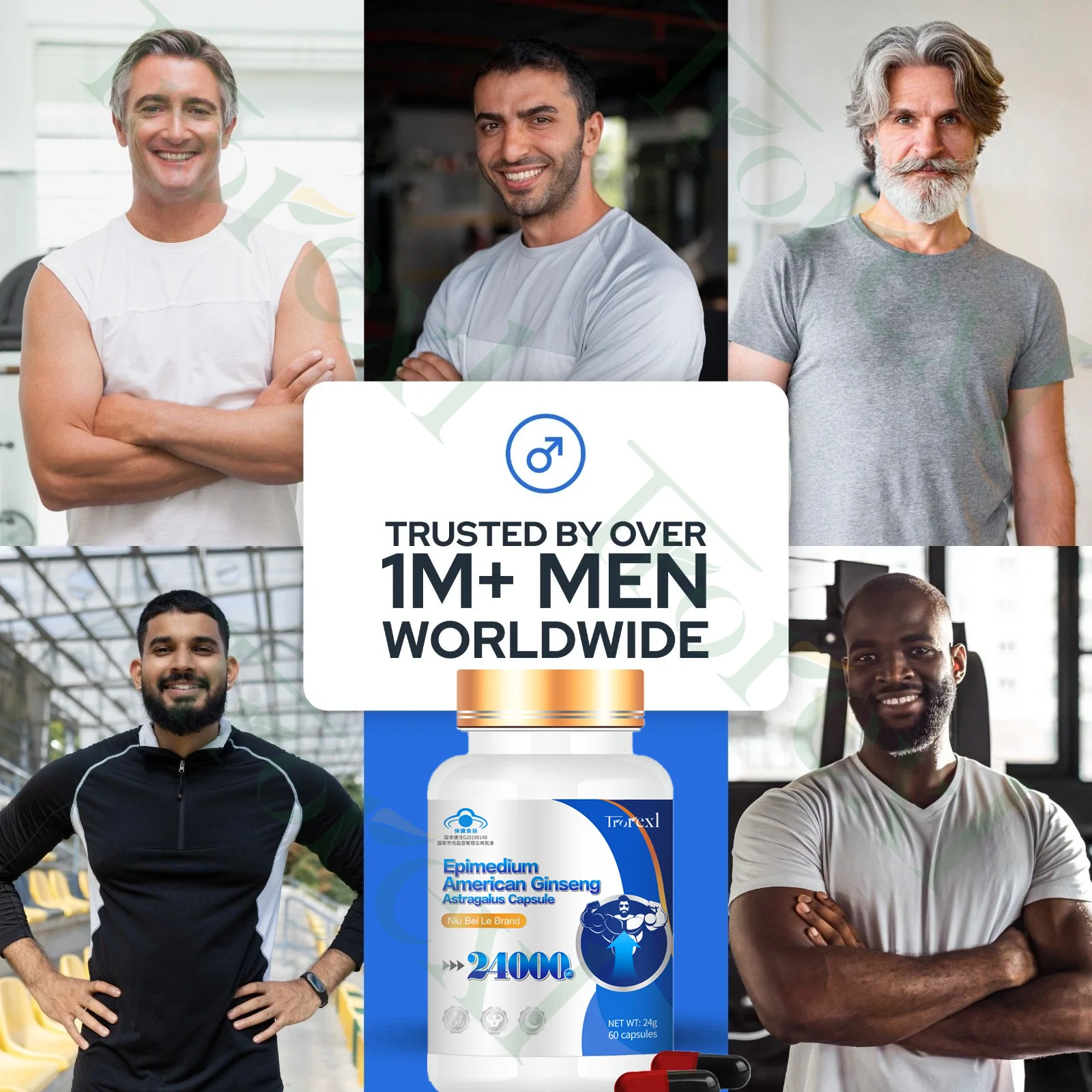 

ISO/GMP Epimedium Supplement Member Pathway Activator for Firmness Boner Morning Wood, Men Muscle Builder Enlargement