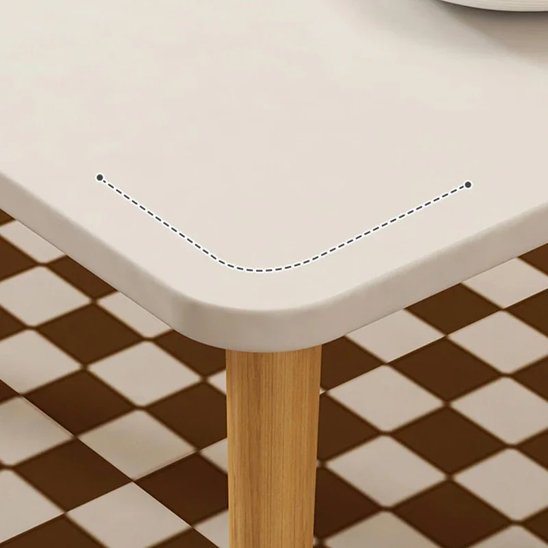 Nordic Simple Wooden Small Tea Table Corners Round Coffee Table Lving Room Mini Sofa Side Table  Basse De Salon Decoration image 5