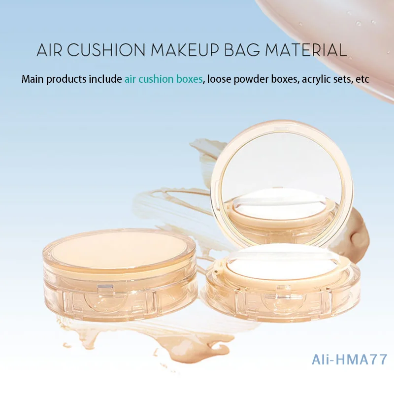 Portable Plastic Powder Box Empty Loose Powder Pot With Sieve Mirror Cosmetic Sifter Loose Jar Travel Makeup Container