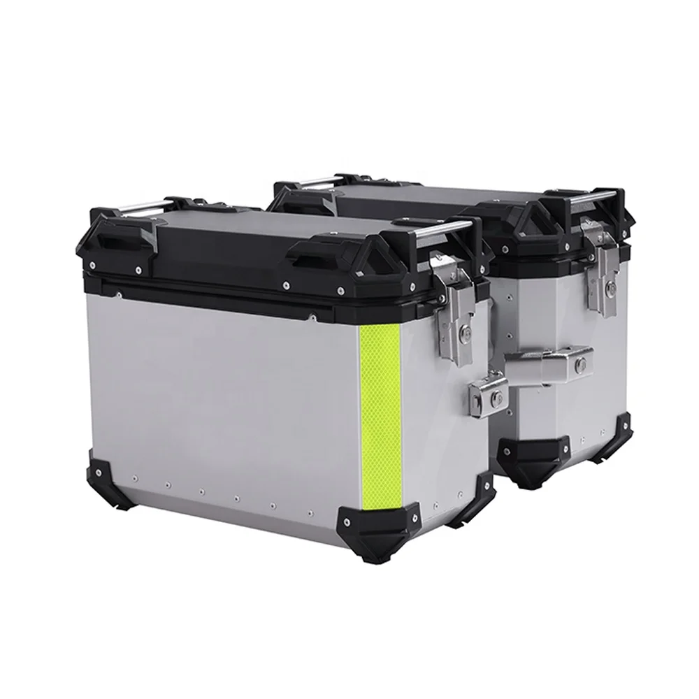 

38L Aluminum Motorcycle Side Box Tail Box Storage Luggage Cases